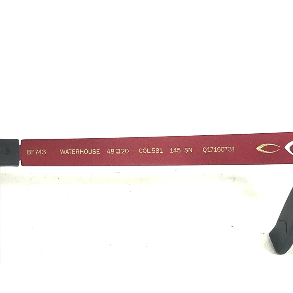 Blackfin Eyeglasses Frames BF743 WATERHOUSE COL.581 Red Gray Round 48-20-145
